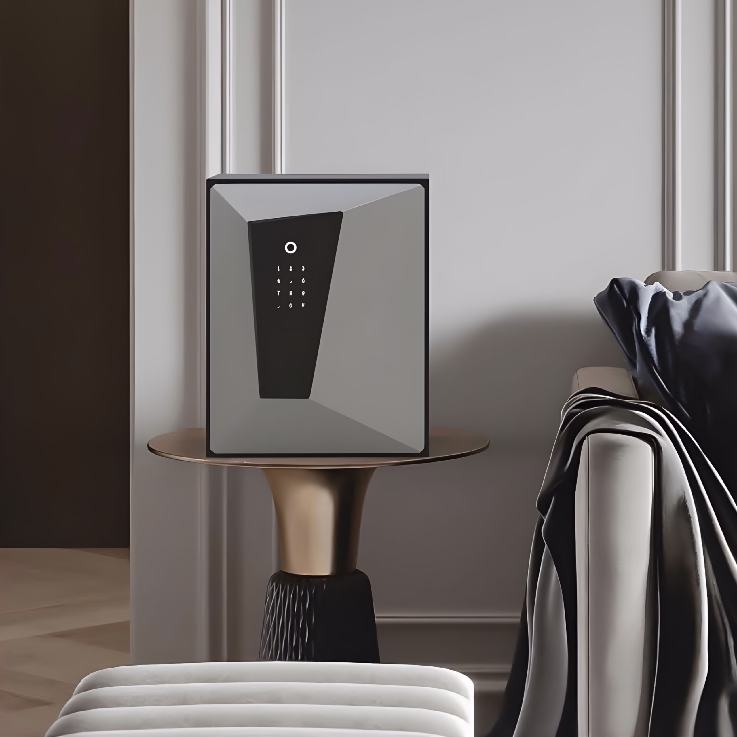 WiFi smart fireproof safe locker — app-controlled home security safe with fire rating